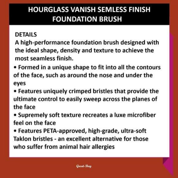 HOURGLASS VEIL FOUNDATION VEIL DOUBLE END POWDER BRUSH SET NIB - Picture 4 of 7